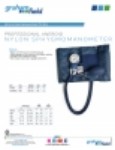 Product Sheet - Professional Aneroid Nylon Sphygmomanometer